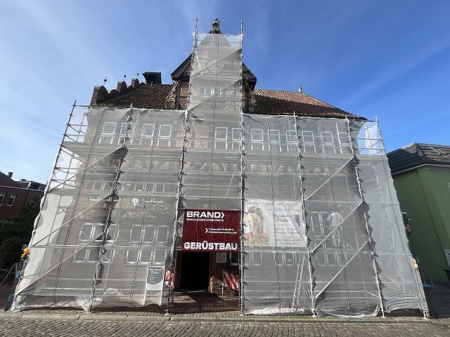 Altes Rathaus eingeruestet