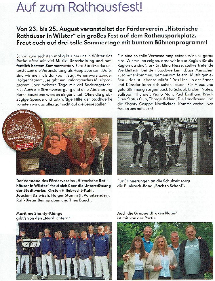 Auf zum Rathausfest Stadtwerkemagazin Fur Euch 02 2024